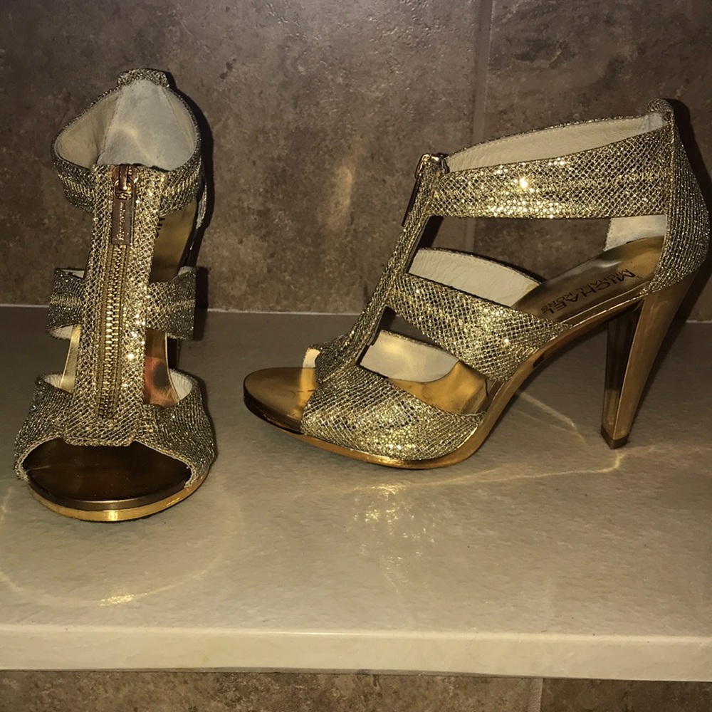 Michael Kors gold shoes